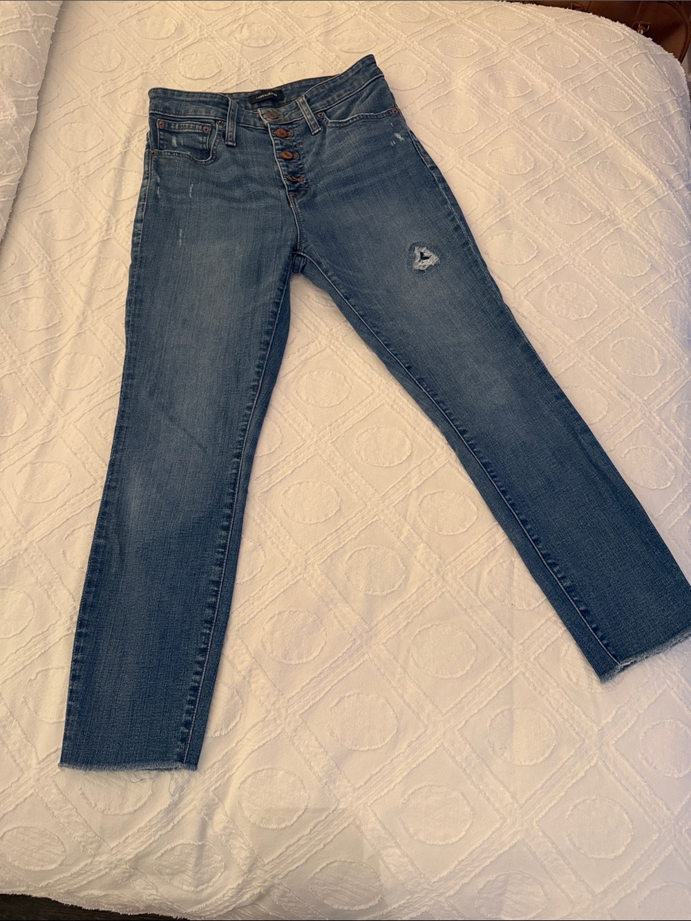 J.CREW High-Rise Button-Fly Women’s Jeans - Blue